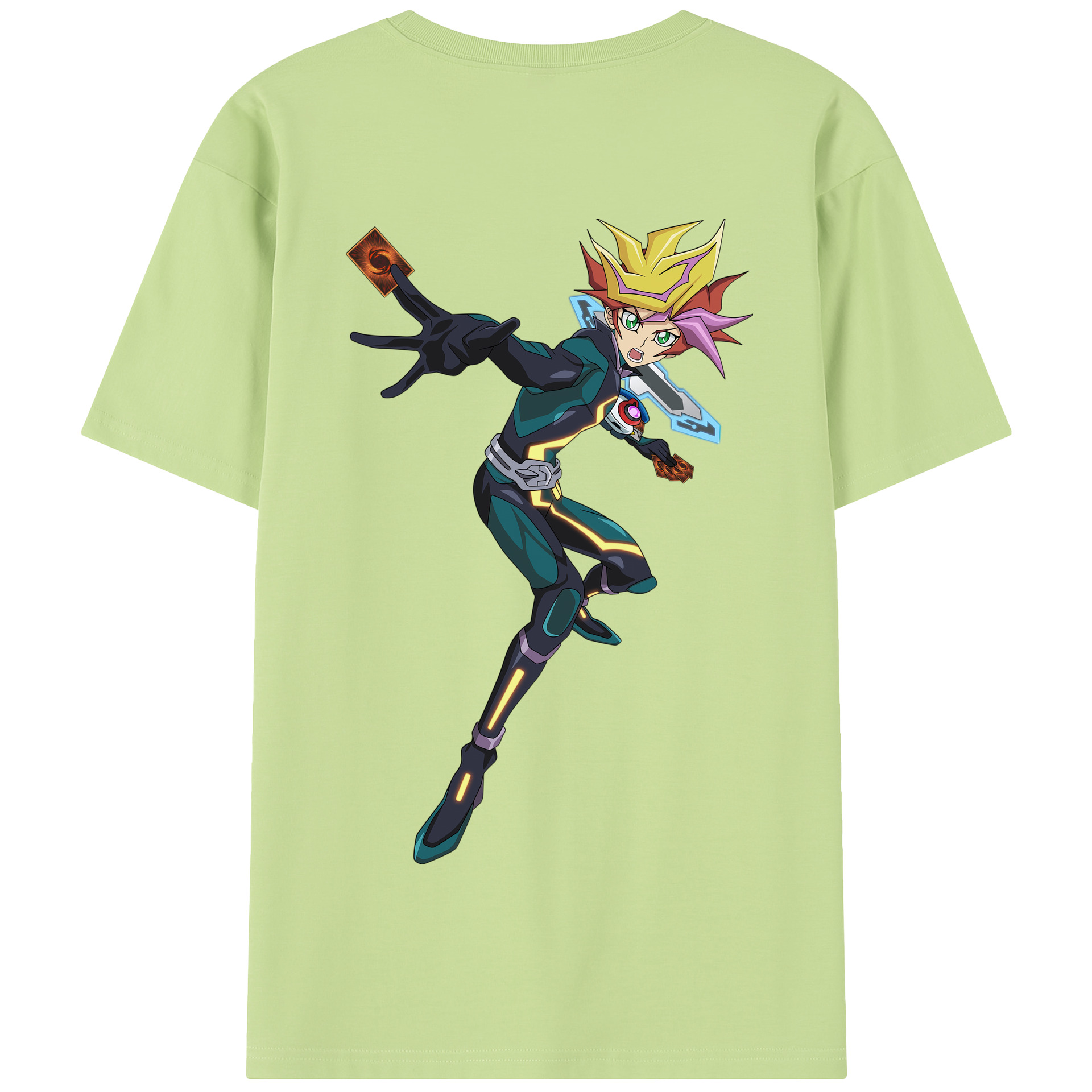 （画像用） 遊☆戯☆王 Yu-Gi-Oh! 綿100％半袖Tシャツ（背面プリント）